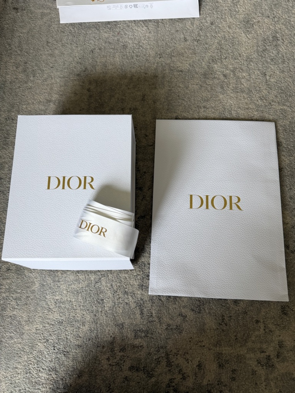 Dior Box, Envelope & Ribbon